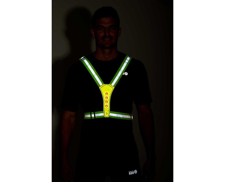 Zacro LED Reflective Vest Running Gear, 5 Lights Colors High