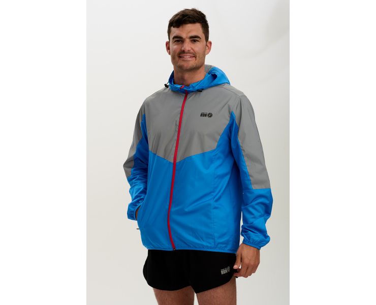 Men s Hooded Running Jacket Windproof Reflective High Vis Lightweight Free Returns 5 Reviews
