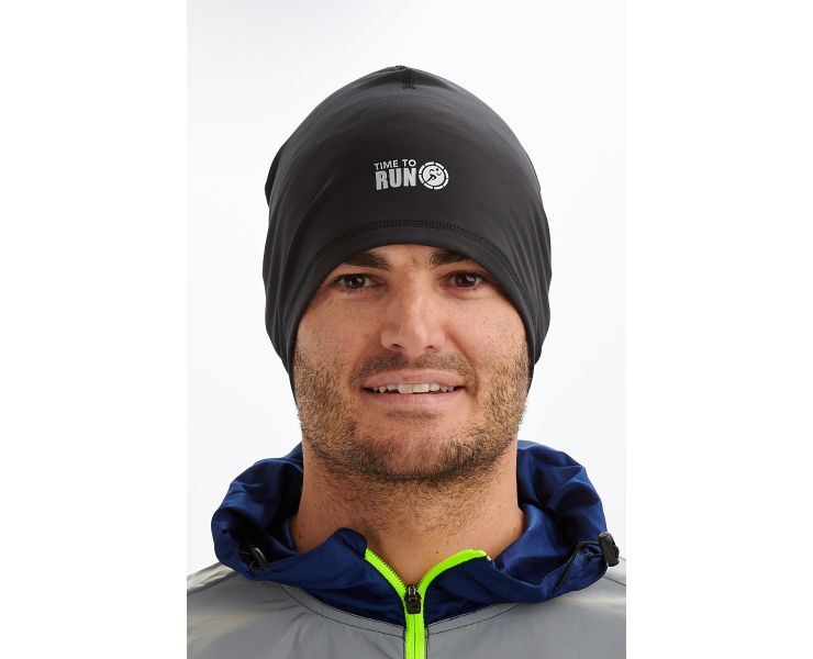 Time to Run Unisex Lightweight Quick Dry Running Hat Black