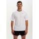 Men's Spirit Short Sleeved Training Running T Shirt-White-Charcoal