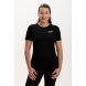 Women's Spirit Short Sleeved Training Running T Shirt-Black-Charcoal