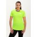 Women's Spirit Short Sleeved Training Running T Shirt-Lime-Charcoal