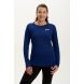 Women's Spirit Long Sleeved Training Running T Shirt-Midnight-Charcoal