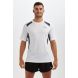 Men's Pace Spirit Short Sleeved Running T Shirt-White-Charcoal