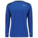 Men's Pace Spirit Long Sleeved Running T Shirt-New Blue-Charcoal