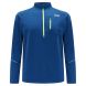 Running Top For Men - Long Sleeved Zip Neck Shirt With Chest Pocket - Thermal Fabric - Ensign