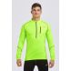 Seconds Men's Thermal Zip Neck Running Top Lime Green-Large-Shop Soiled