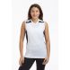 Women's Velocity Sleeveless Running T Shirt-White-Navy