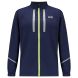 Men's Pace Running Jacket - Lightweight Windproof Reflective Trim & Two Pockets - Peacoat