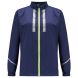 Women's Pace Running Jacket - Lightweight Windproof Reflective Trim & Two Pockets - Peacoat