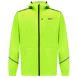 Men's Waterproof Pace Running Jacket - Lightweight Breathable Reflective Trim & Three Pockets - Lime
