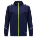 Women's Waterproof Pace Running Jacket - Lightweight Breathable Reflective Trim & Two Pockets - Peacoat